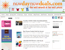 Tablet Screenshot of newdaynewdeals.com